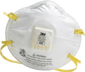3M™ Particulate Respirator 8210V, N95 with 3M™ Cool Flow™ Valve
