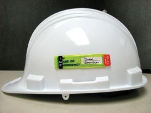 Helmet Worker ID Sticker